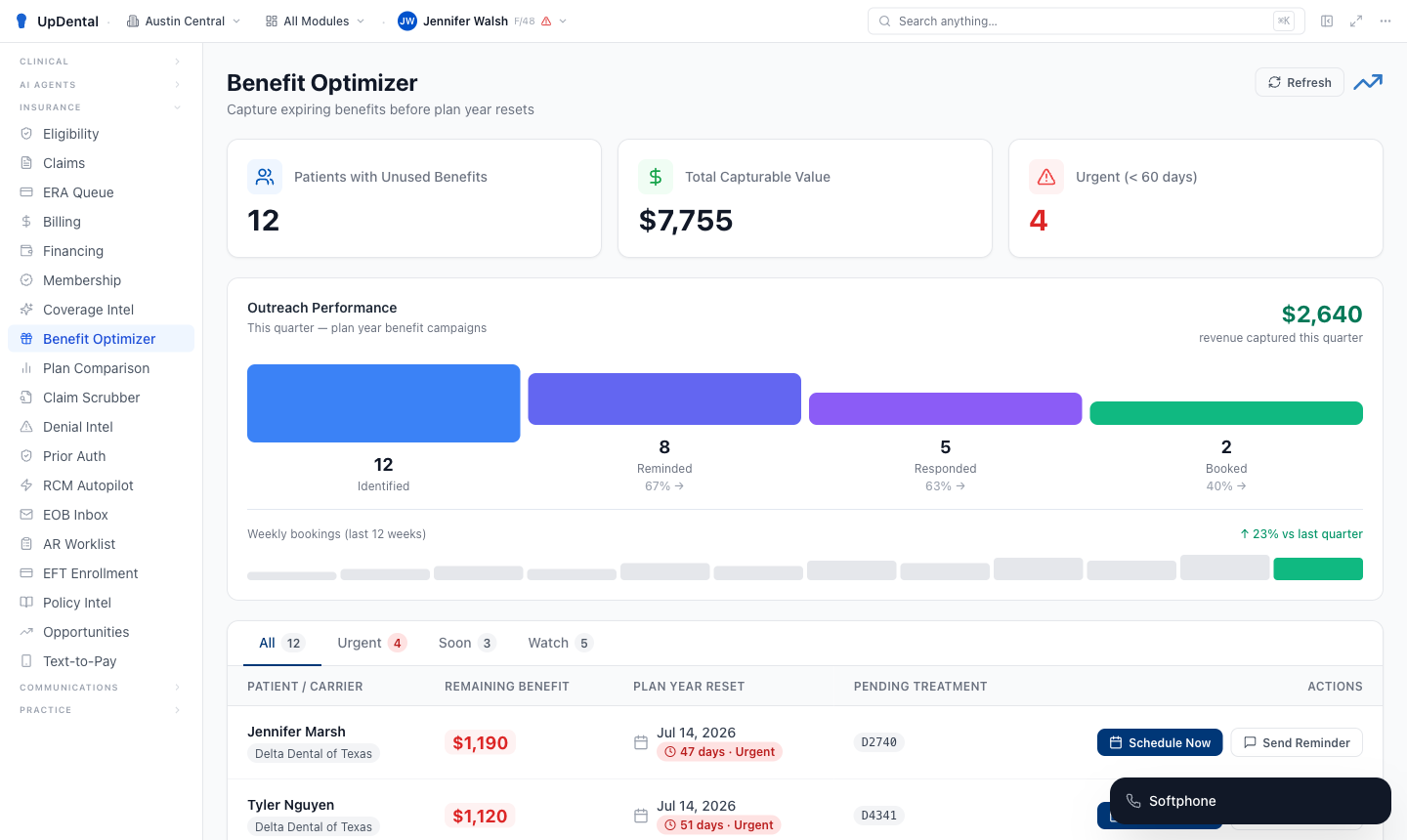 UpDental — Benefit Optimizer & Insurance Intelligence